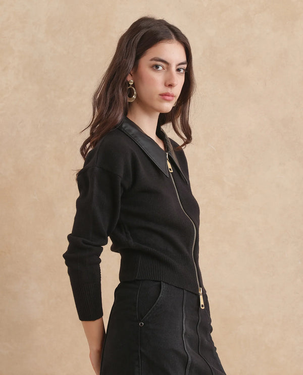 Rareism Women Serpen Black Jacket