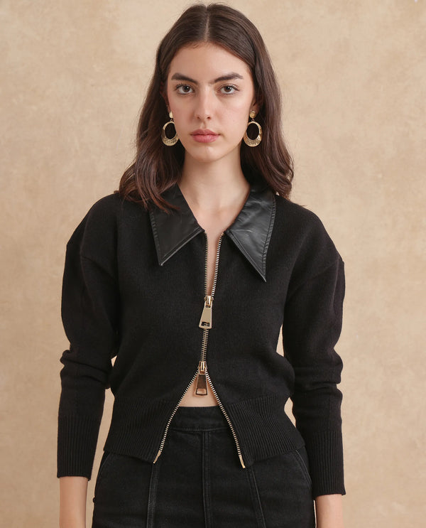 Rareism Women Serpen Black Jacket