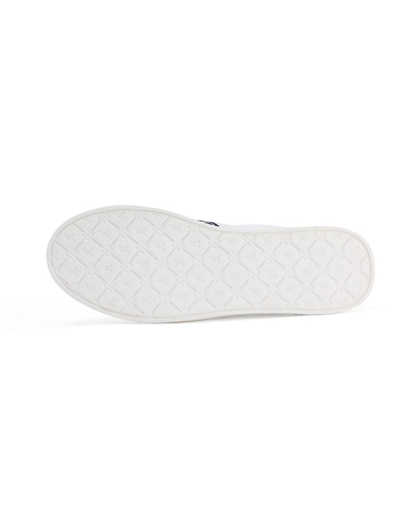 Rare Rabbit Men's Galileo Pro White Round Toe Monogram Branding Smart Casual Sneaker Shoes