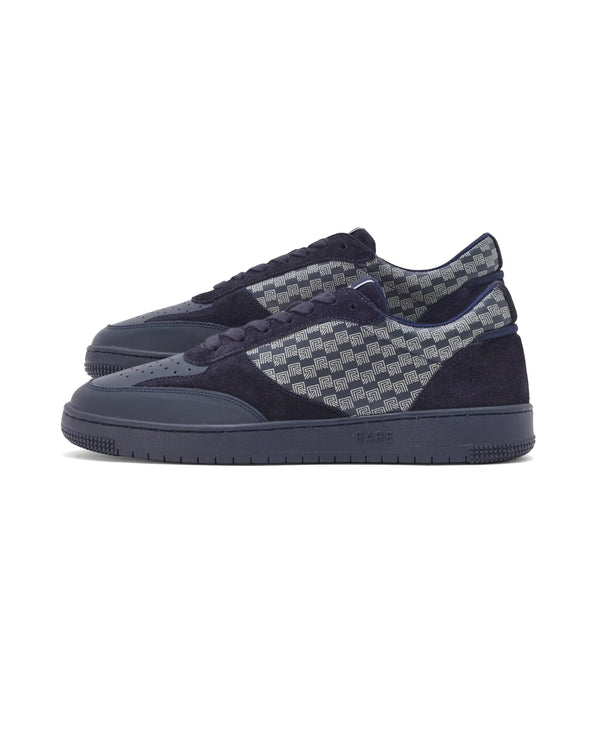 Rare Rabbir Men's Voltro Navy Genuine Leather and Suede Faros 
