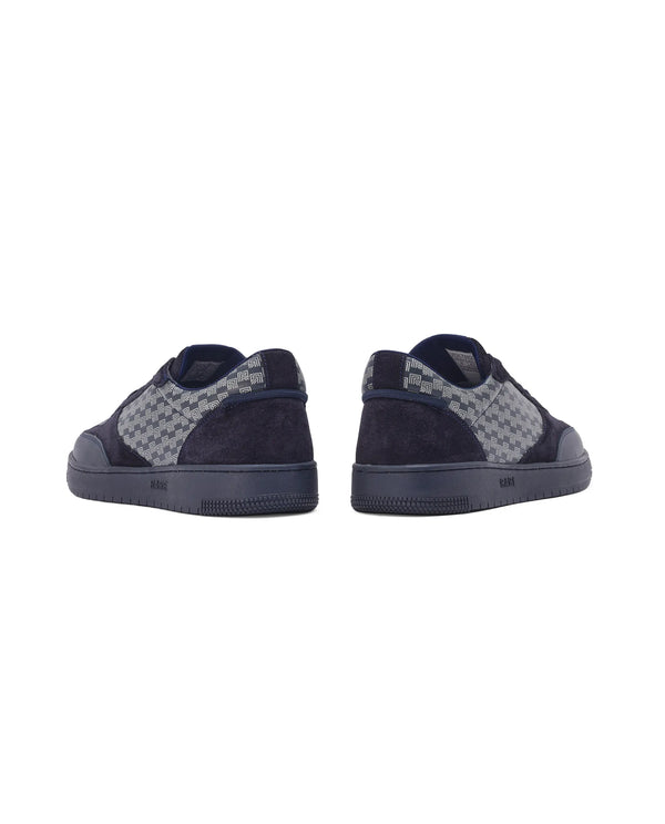Rare Rabbir Men's Voltro Navy Genuine Leather and Suede Faros 