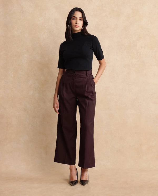 Rareism Women Simany Primary Purple Trouser
