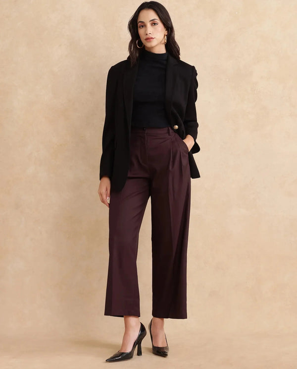 Rareism Women Simany Primary Purple Trouser