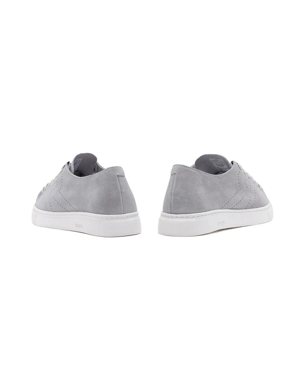 Rare Rabbit Men Skin Light Grey Suede Monotone Upper Low-Top Lace-Up Plain Shoes