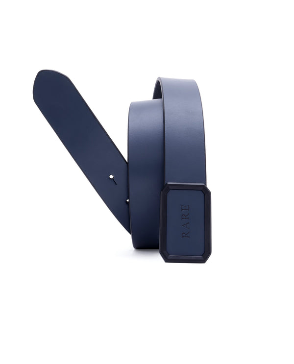 Rare Rabbit Men's Snape Blue Non Reversible Belt