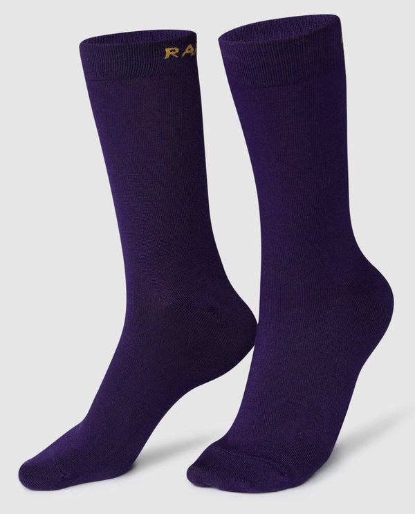 Rare Rabbit Men'S Full Socks Purple Socks