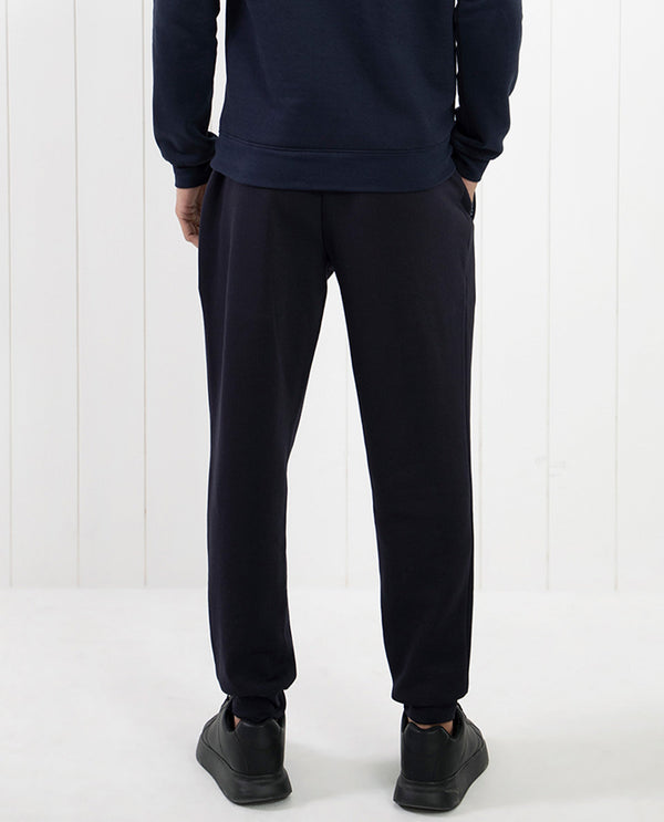 Rare Rabbit Men's Saho Navy Mid-Rise Trackpant