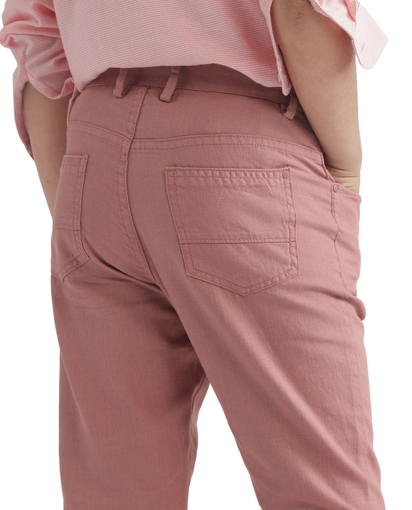 Rare Ones Kids Spon Rust Cotton Button & Zip Regular Fit Plain Trouser