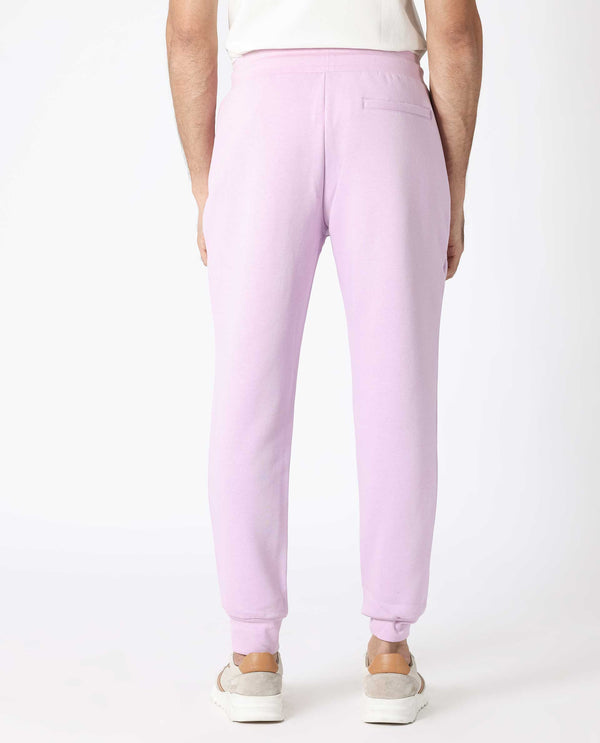 Rare Rabbit Mens Stormy Pastel Purple Cotton Polyester Fabric Drawstring Closure Regular Fit Mid Rise Trackpant