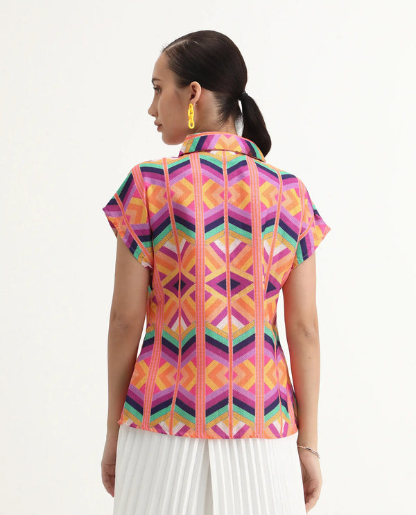 Rareism Women Tarasa Multi Printed Top