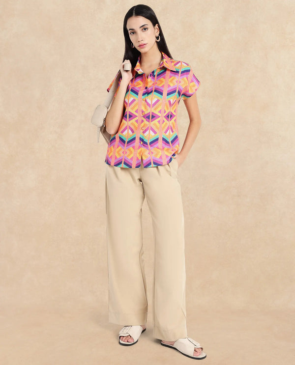 Rareism Women Tarasa Multi Printed Top