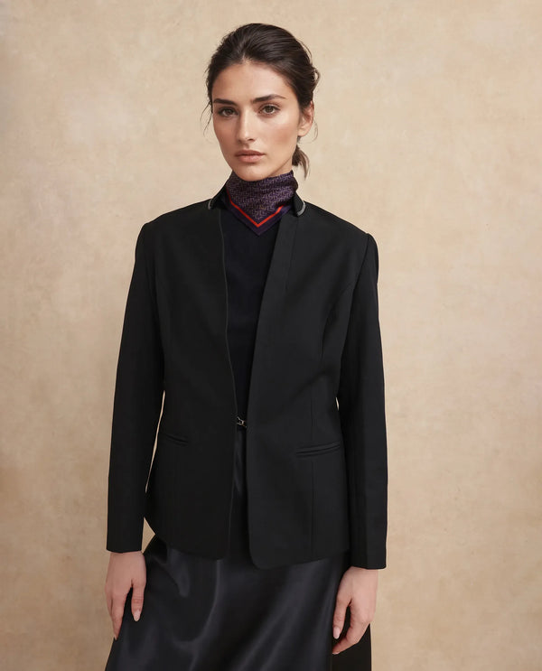 Rareism Women Tasmania Black Plain Jacket