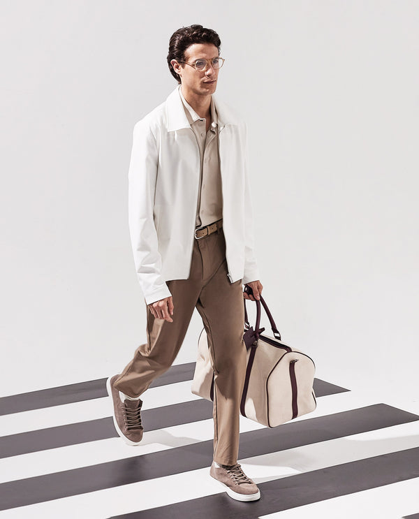 Rare Rabbit Men Travel-25 Khaki Button And Zip Closure Plain Trouser