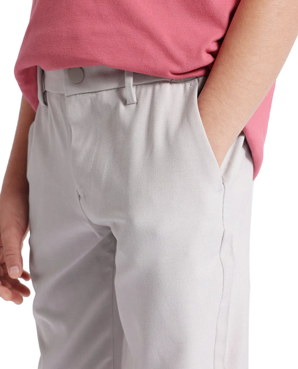 Rare Ones Kids Trove Light Beige Cotton Poly Regular Fit Solid Trouser
