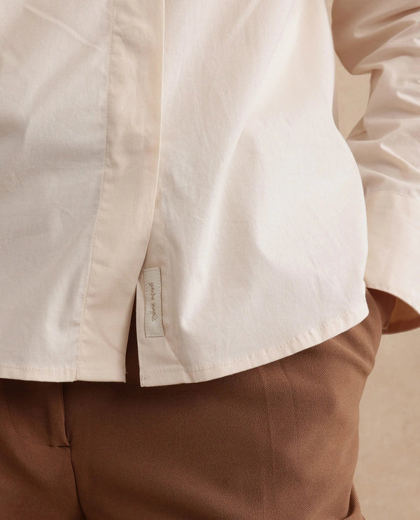Rareism Women Uiko Beige Plain Shirt