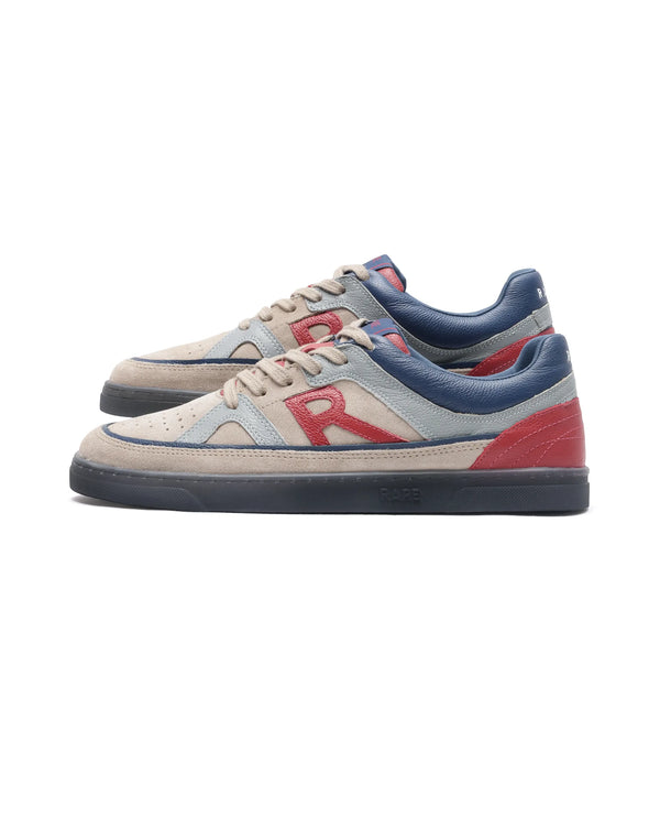 Rare Rabbit Men's Vale Beige Leather Lace-Up Closure Sneaker