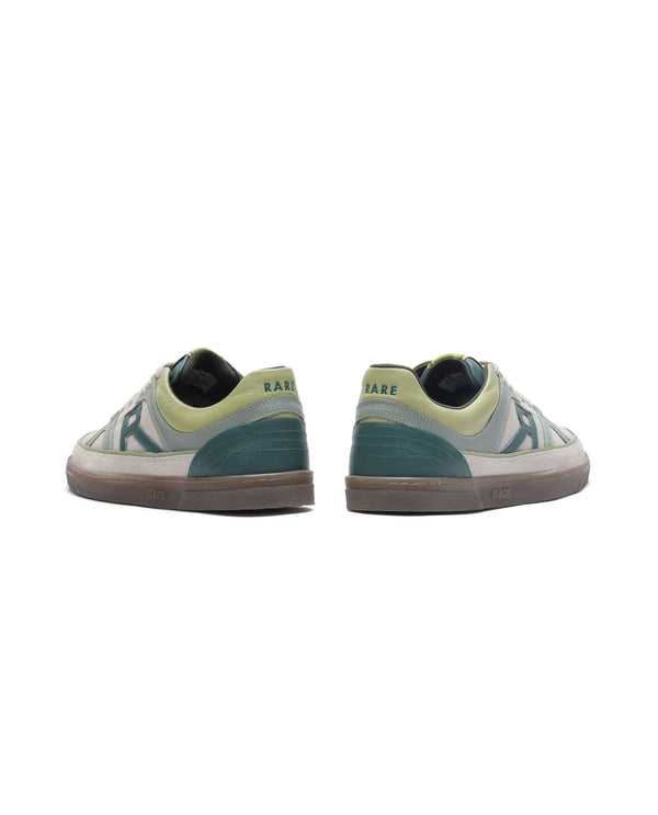 Rare Rabbit Men's Vale Green Leather Lace-Up Closure Sneaker