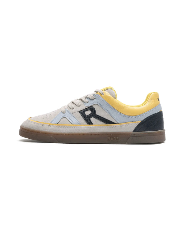 Rare Rabbit Men's Vale Grey Leather Lace-Up Closure Sneaker