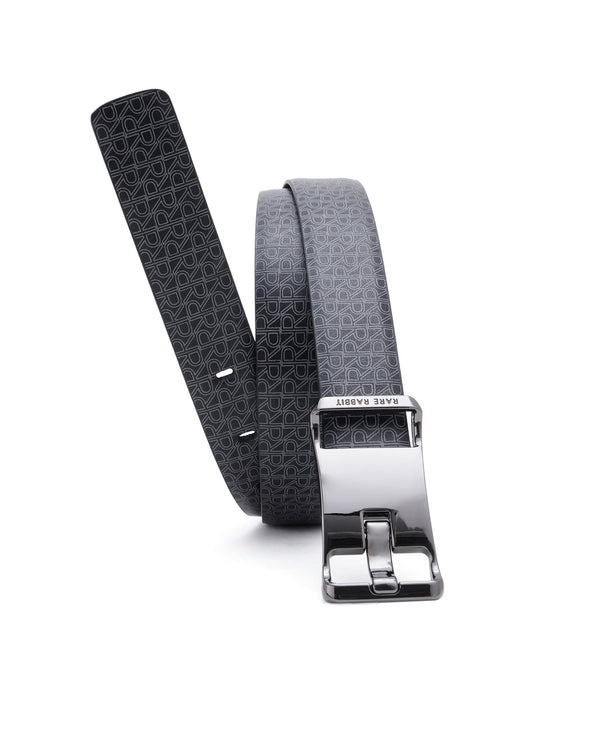 Rare Rabbit Men's Volde Black Reversible Belt