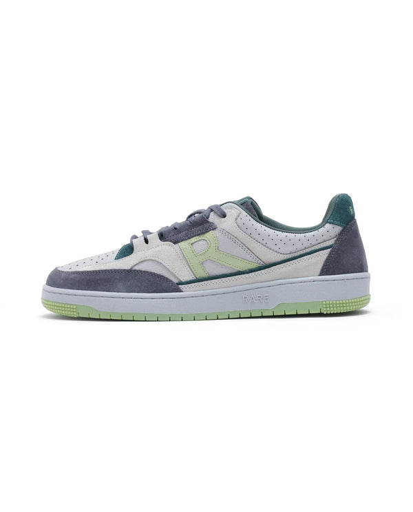 Rare Rabbit Men's Volga Light Green Genuine Leather Fabric Multitoned Low-top Lace Up Sneaker Shoes