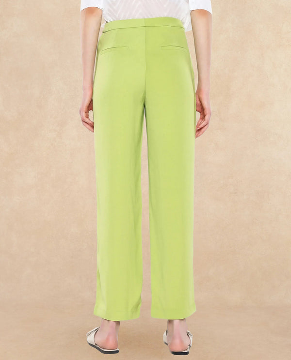 Rareism Women Waif Green Plain Trouser