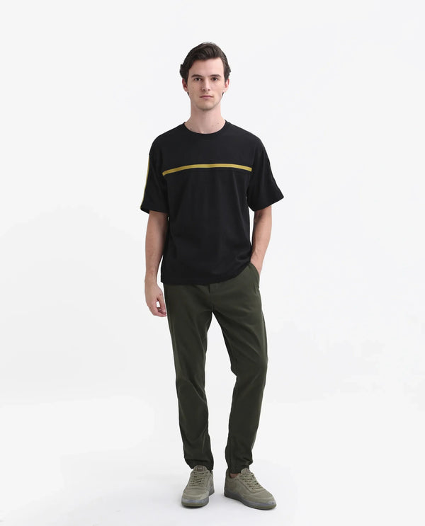 RARE RABBIT MENS ZADE OLIVE TROUSER COTTON LINEN SOLID