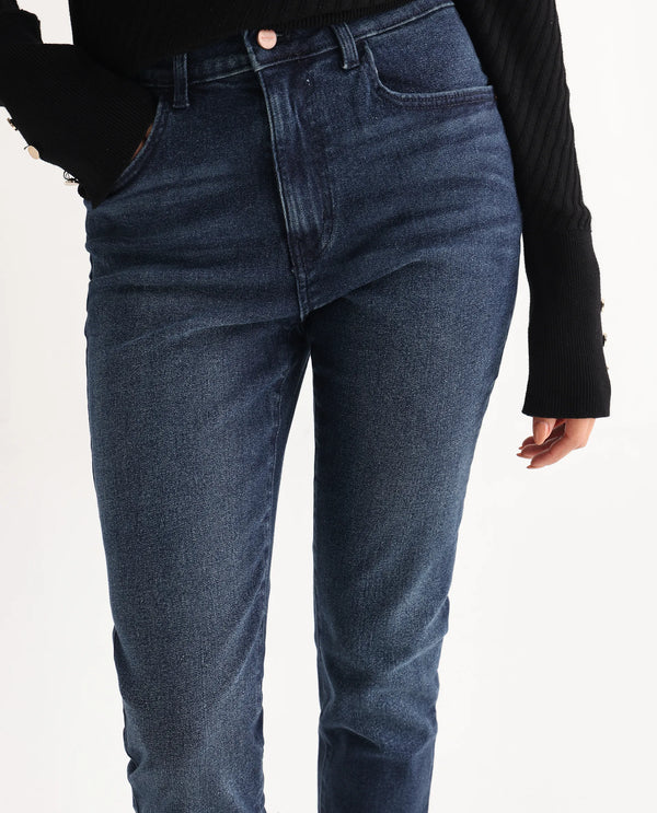 Rareism Women Zinko Dark Blue  Denim Pant