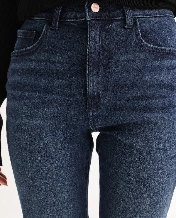 Rareism Women Zinko Dark Blue  Denim Pant