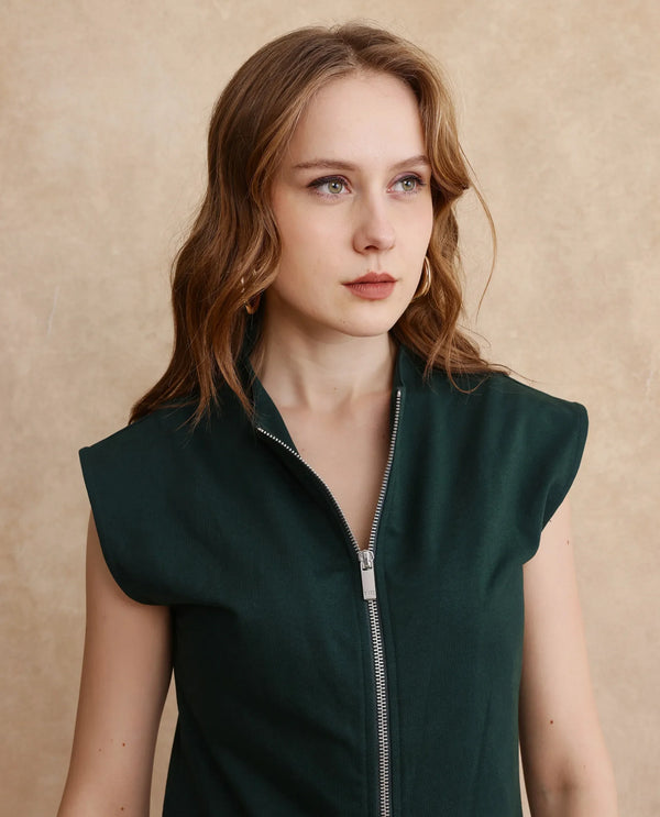 Rareism Women Zuria Primary Green Full Sleeve Sweatshirt