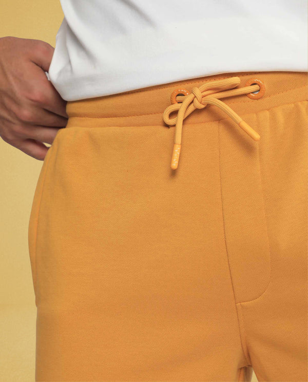 Rare Rabbit Men's Abbys French Mustard Plain Shorts