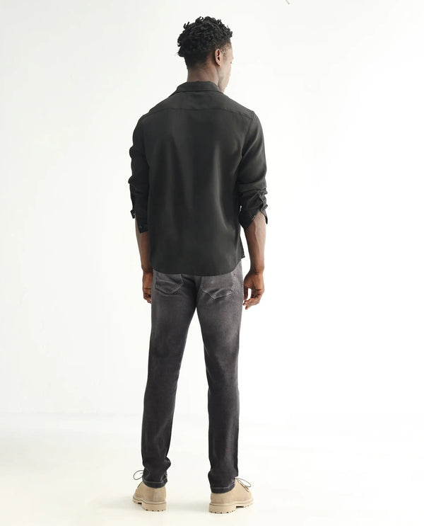 Rare Rabbit Men's Celebi Grey Mid Wash Mid-Rise Slim Fit Jeans