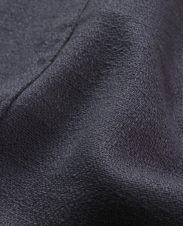 Rare Rabbit Men Combi Dark Grey Knitted Jacquard Fabric Full Sleeve Regular Fit Textured Solid Shirt
