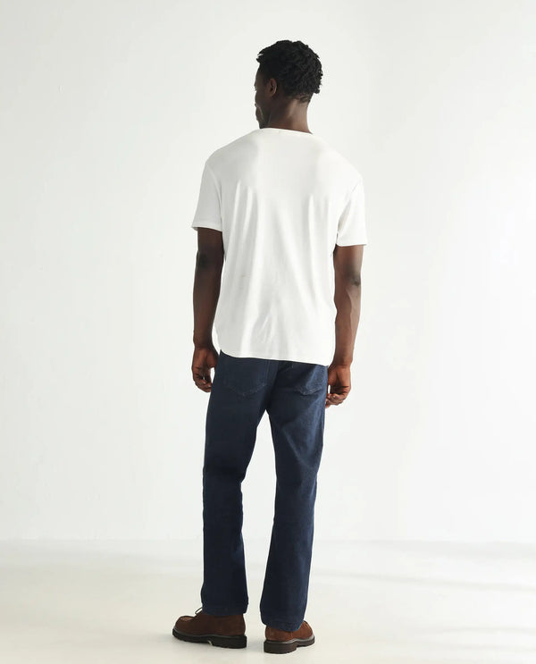 Rare Rabbit Men's Lyon Dark Navy Dark Wash Mid-Rise Regular Fit Jeans