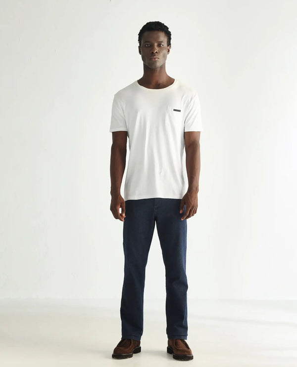 Rare Rabbit Men's Lyon Dark Navy Dark Wash Mid-Rise Regular Fit Jeans