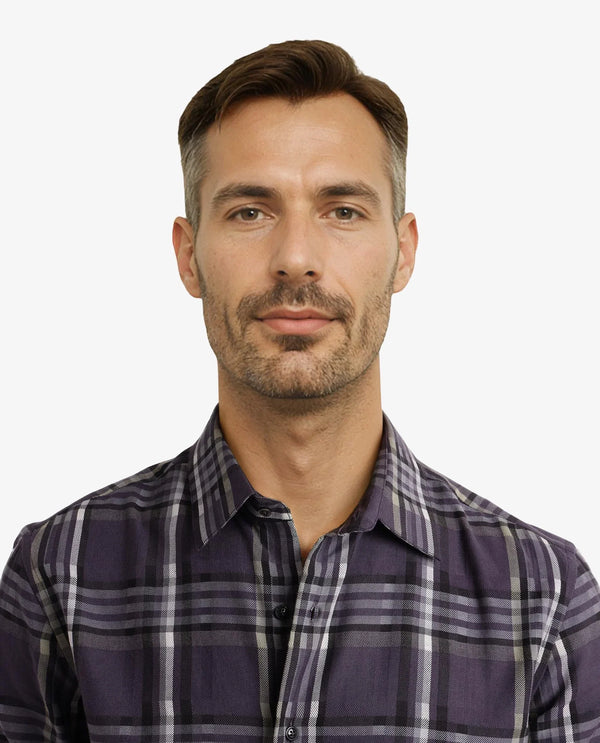 Rare Rabbit Men Mest Navy Cotton Fabric Full Sleeve Regular Fit Check Print Shirt