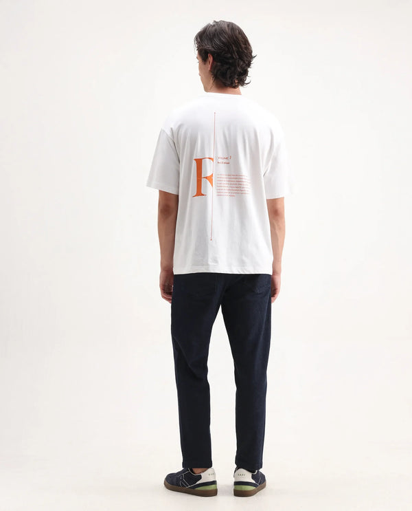 Rare Rabbit Men's Sam Dark Blue Dark Wash Mid-Rise Carrot Fit Jeans