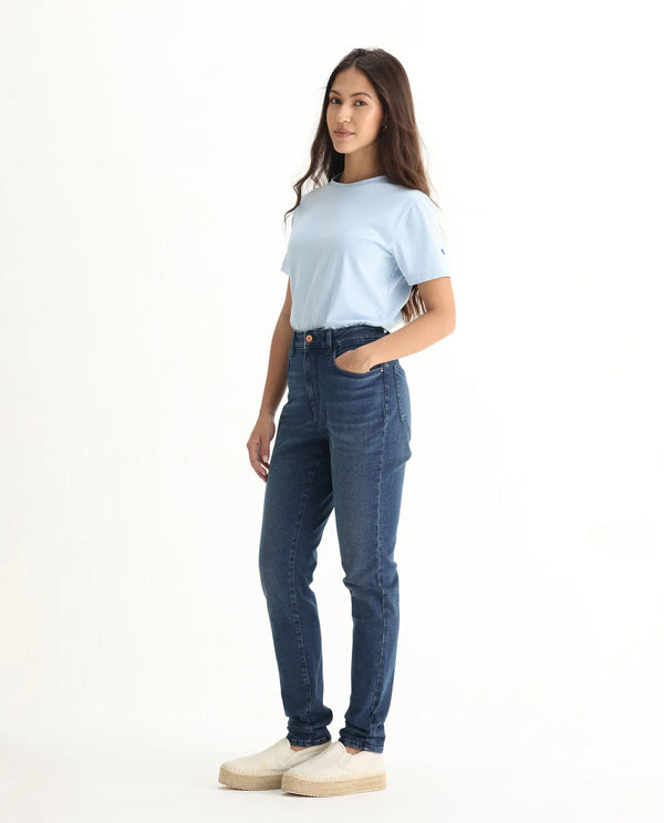 Rareism Women Zing Primary Blue  Denim Pant