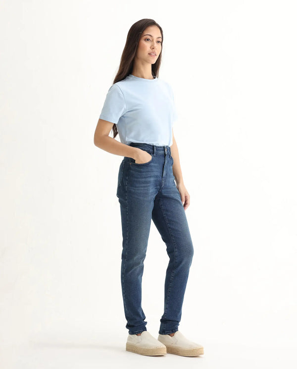 Rareism Women Zing Primary Blue  Denim Pant